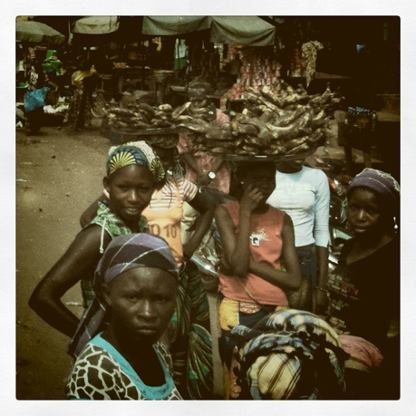 Mercado de Bamako, una de las localizaciones.